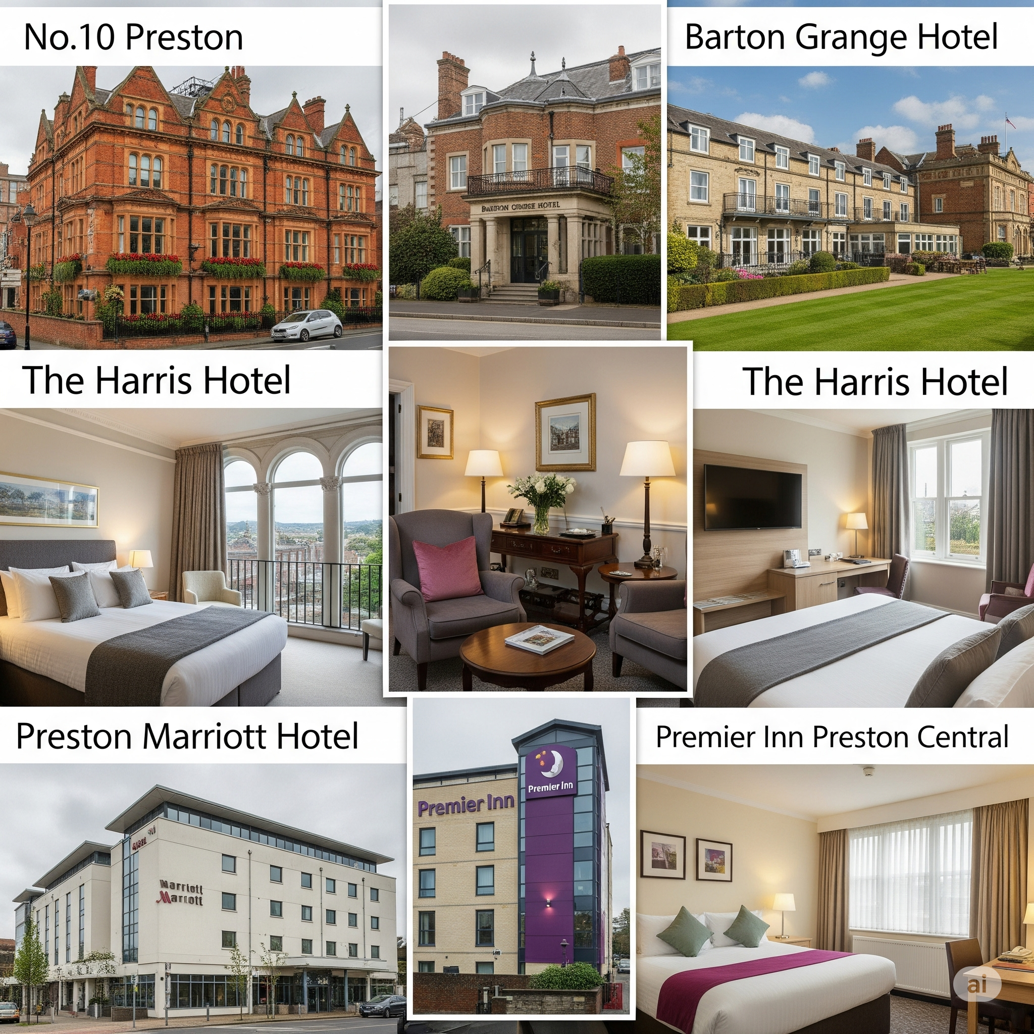 UK Preston Top Famous Comfortable Hotels