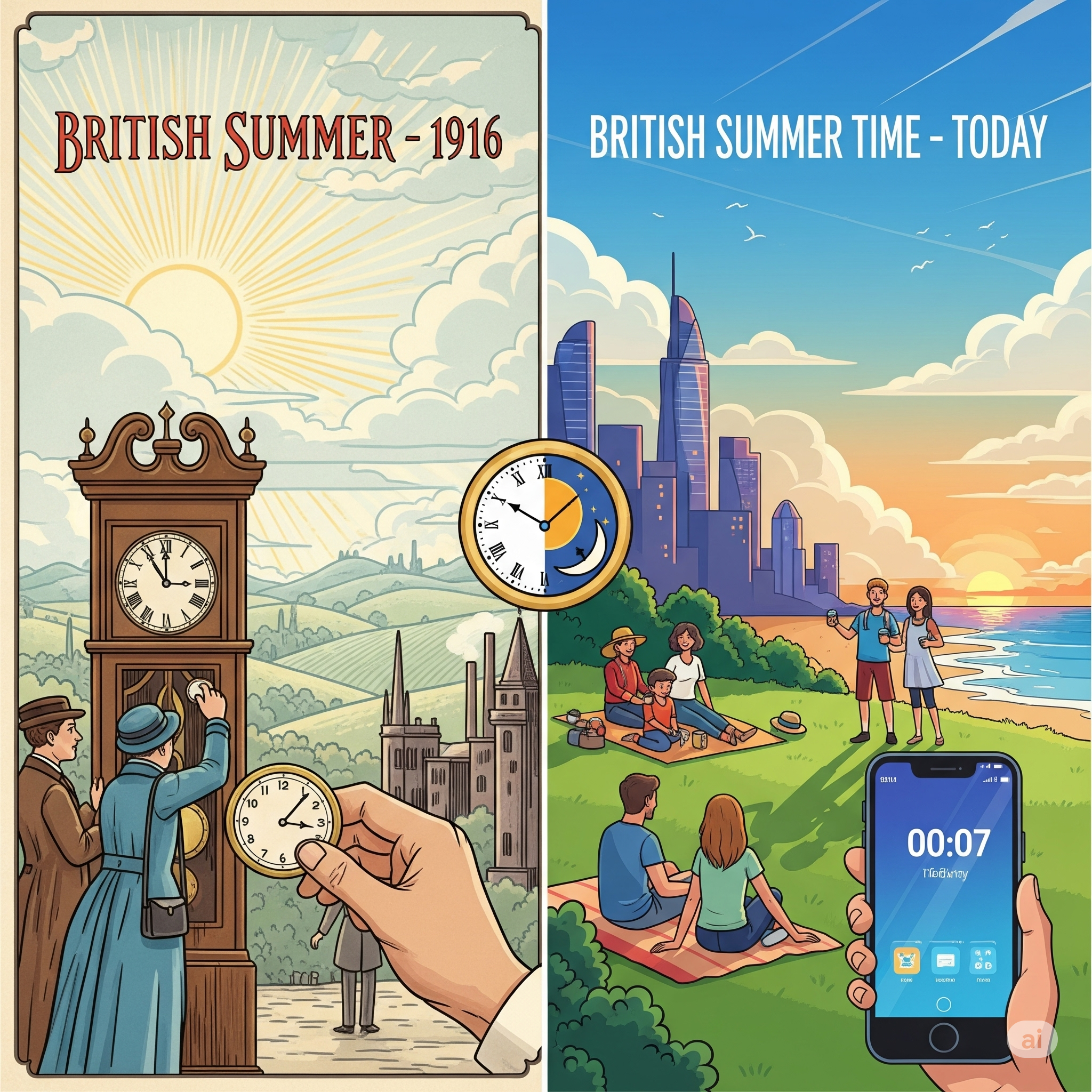 The History of British Summer Time: From 1916 to Today