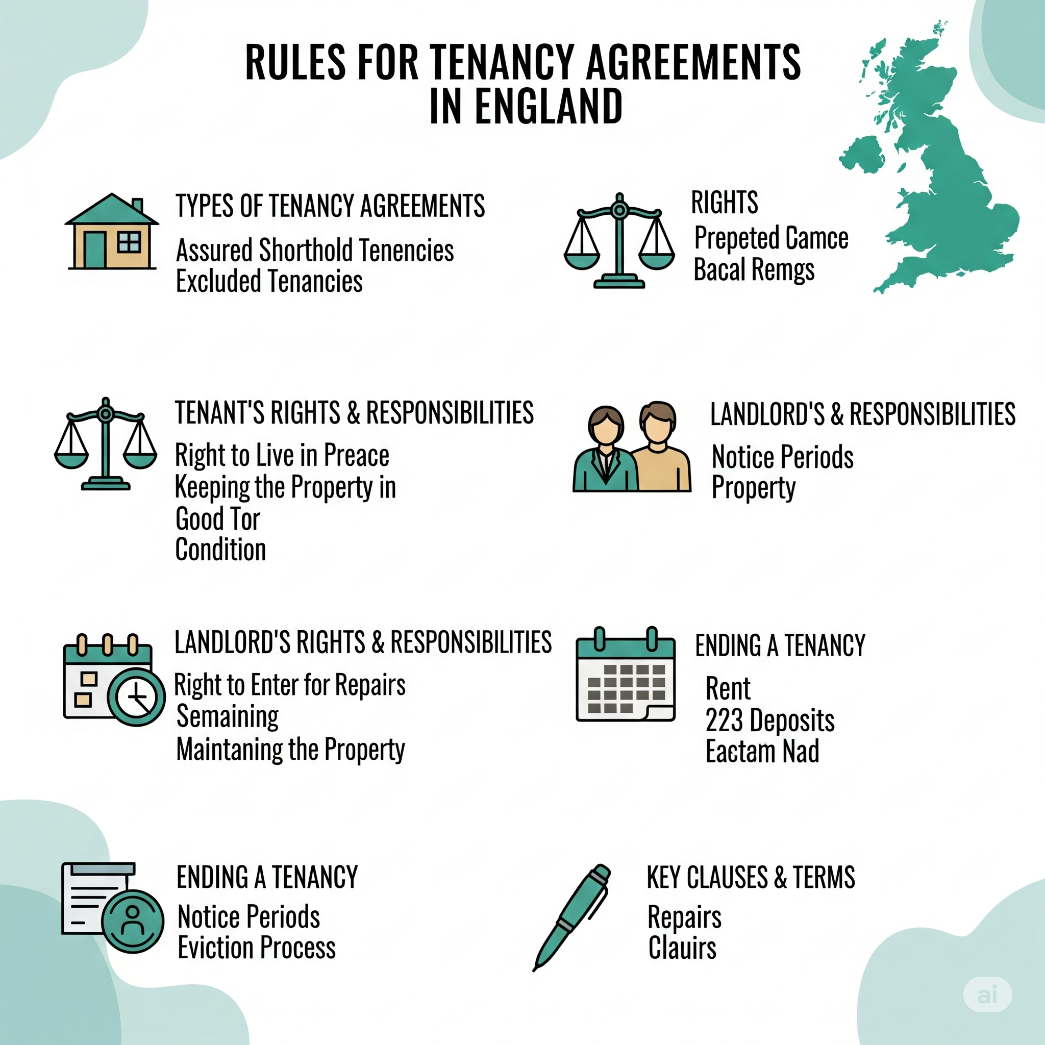 Rules for Tenancy Agreements in England