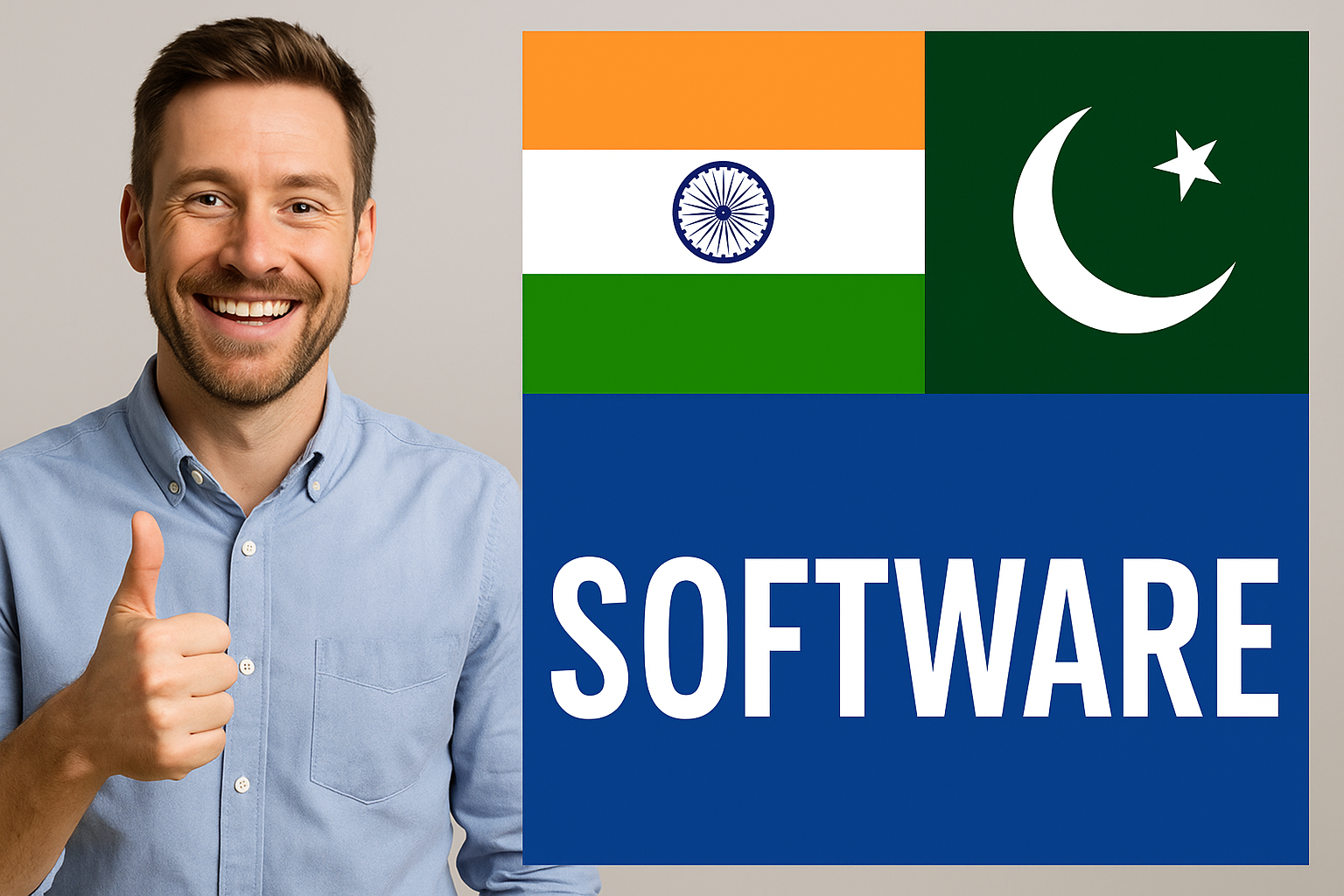 Among the UK, India, and Pakistan, which country earns the most annually from the software industry?