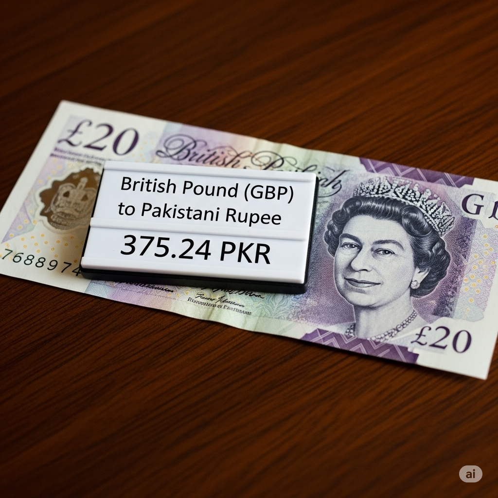 1 Pound = 375.24 PKR – GBP Dips Slightly